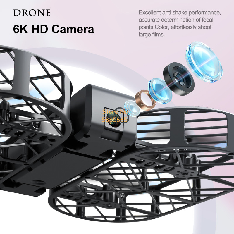 Câmera HD 8K 360 °   Proteção  - Drone Ae Rc avaliação e preço
