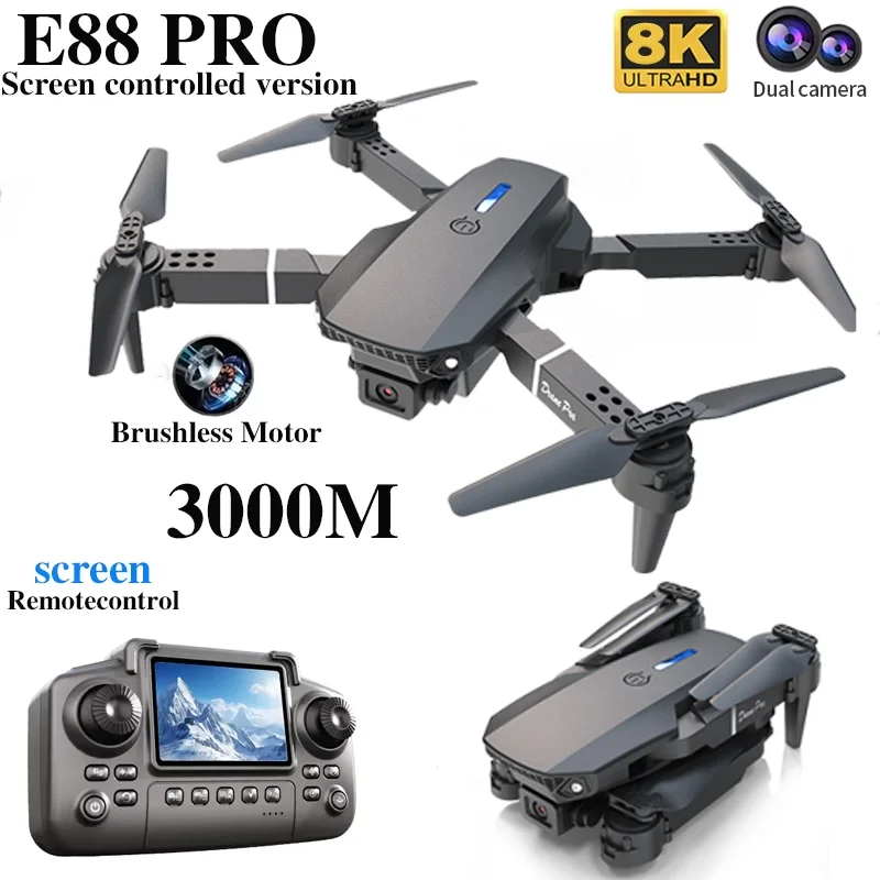 Drone Profissional E88 PRO com - Drone E88 Rc Quadcopter avaliação e preço