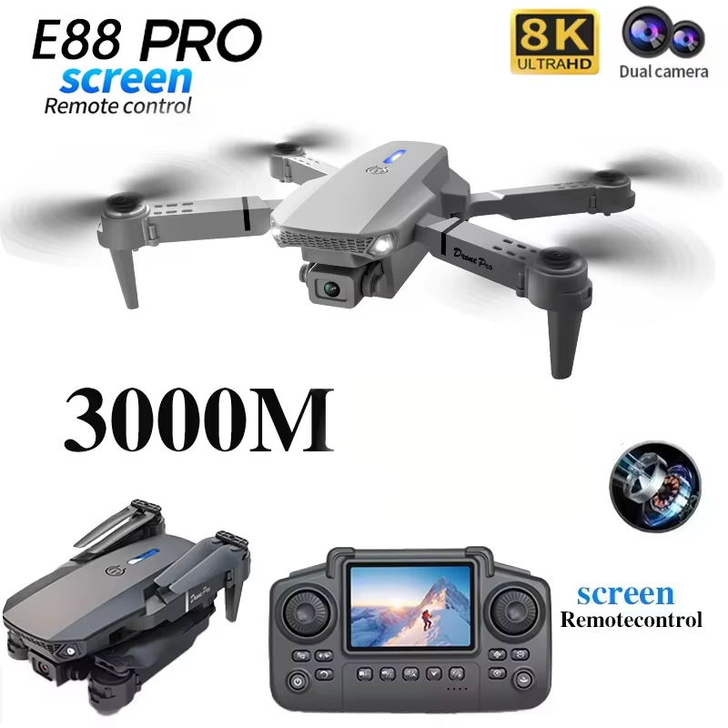 Novo Drone E88 2026 com Câmera - Drone E88 Rc Quadcopter avaliação e preço