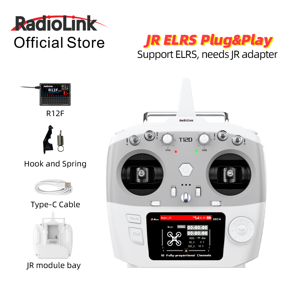 Módulo RadioLink T12D JR 12CH  - Drone Rc Leading avaliação e preço